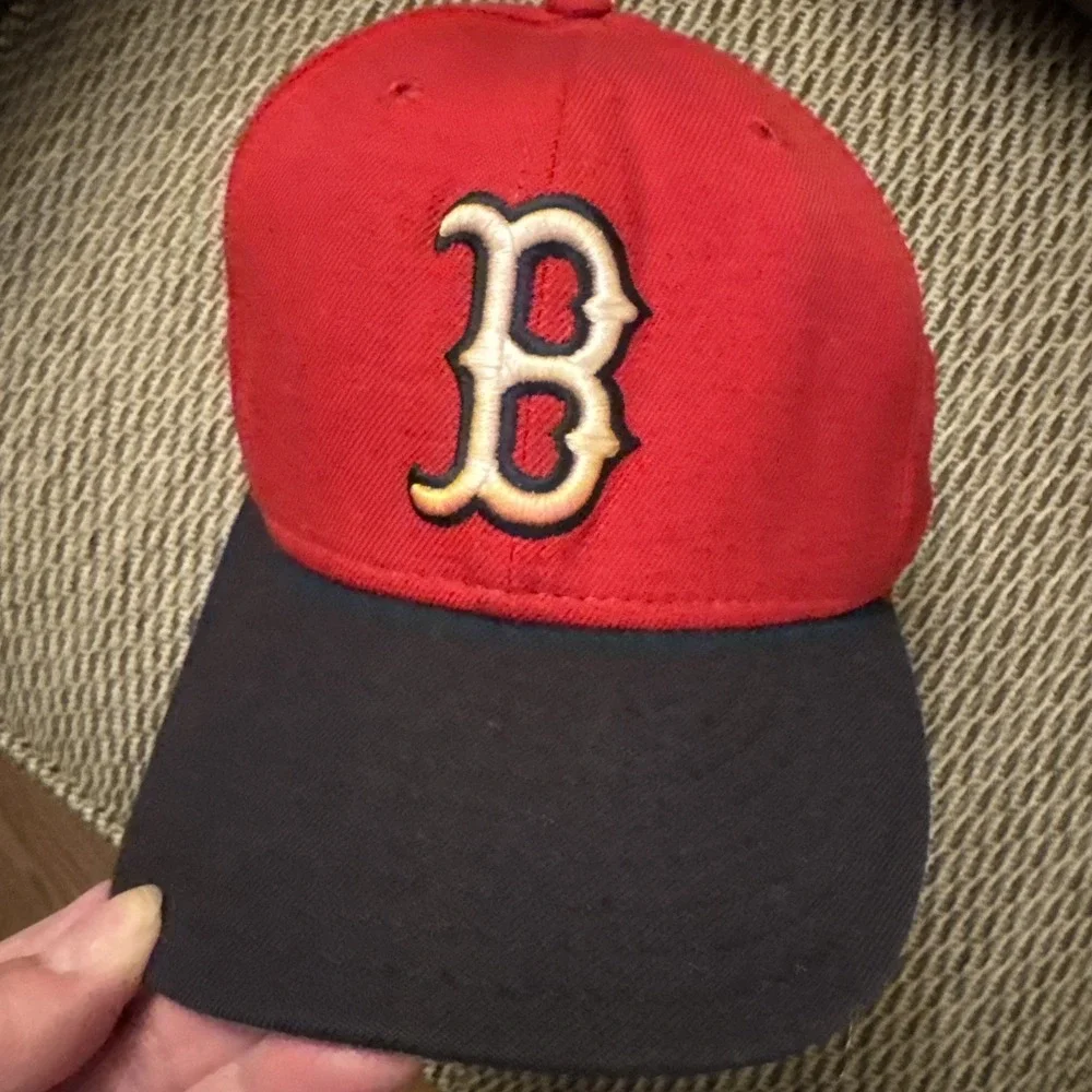Vtg 90s New‎ Era 59FIFTY Diamond Collection Boston Red Sox Hat Size 7 Wool USA